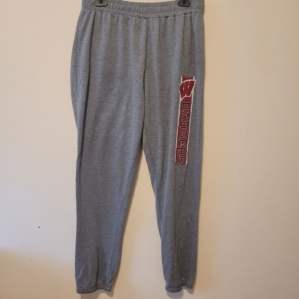 Wisconsin Badgers‎ Jogger Pants Men XL Gray